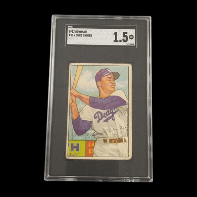 1952 Bowman Duke Snyder #116 SGC 1.5