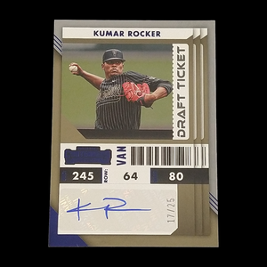 2022 Panini Contenders Draft Kumar Rocker Autograph Serial # 17/25