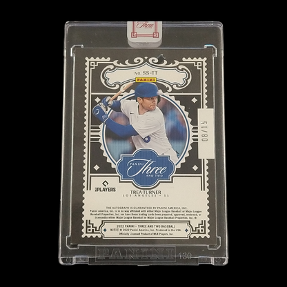 2022 Panini Three & Two Treasures Turner Autograph Serial # 8/15