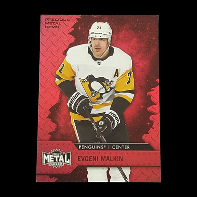 2020-21 Skybox Metal Evgeni Malkin Precious Metal Gems PMG Serial # 60/100