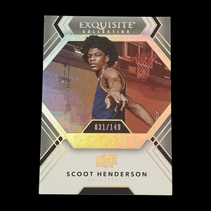 2022 Upper Deck Scoot Henderson Exquisite Rookie Serial # 32/149