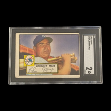 Load image into Gallery viewer, 1952 Topps Johnny Mize #129 SGC 2