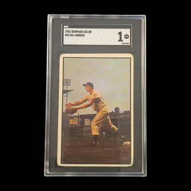 1953 Bowman Color Gil Hodges #92 SGC 1