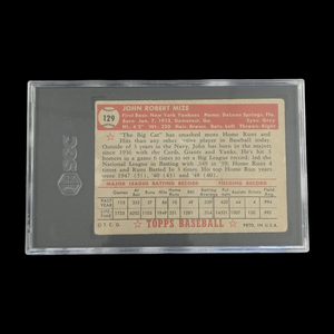 1952 Topps Johnny Mize #129 SGC 2