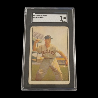 1953 Bowman Nelson Nellie Fox #18 SGC 1