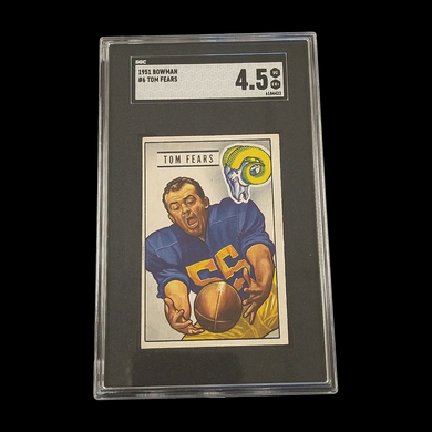 1951 Bowman Tom Fears #6 SGC 4.5