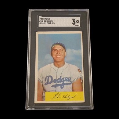 1954 Bowman Gil Hodges #138 SGC 3