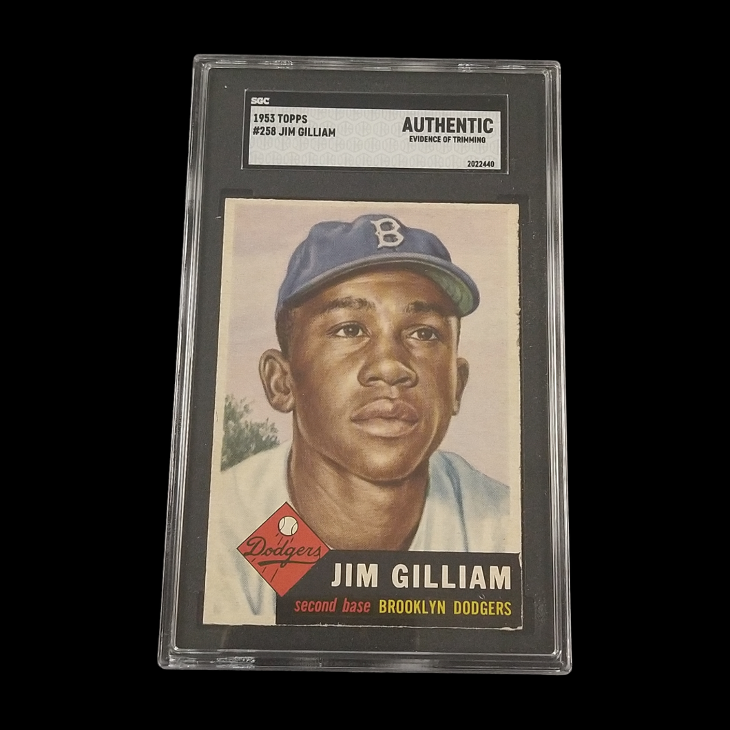 1953 Topps Jim Gilliam #258 SGC Authentic