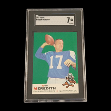 Load image into Gallery viewer, 1969 Topps Don Meredith #75 SGC 7