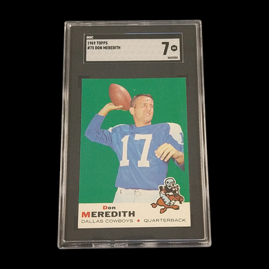 1969 Topps Don Meredith #75 SGC 7