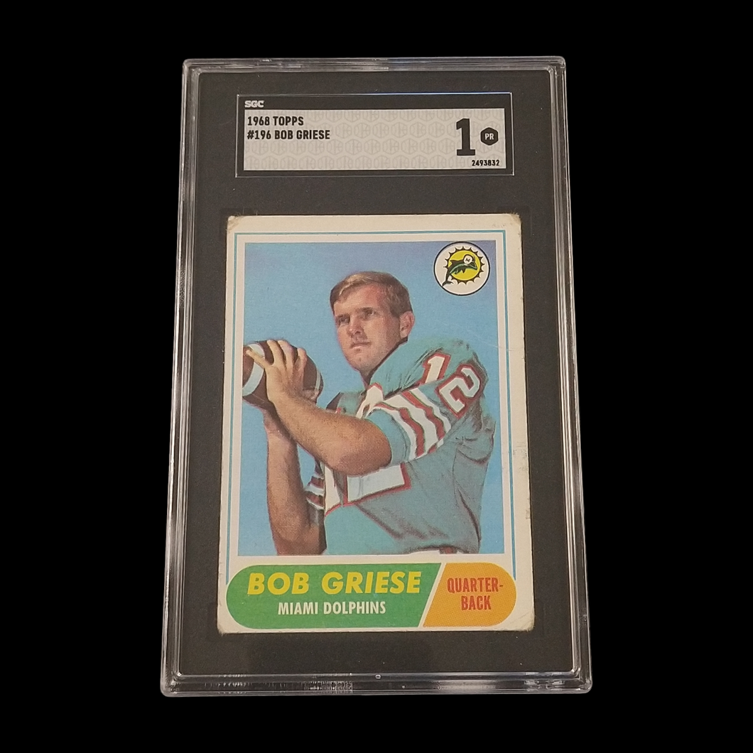 1968 Topps Bob Griese #196 SGC 1