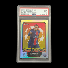 Load image into Gallery viewer, 2020-21 Finest Kylian Mbappe Prized PSA 9