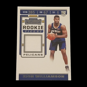2019-20 Panini Contenders Zion Williamson Rookie Jersey