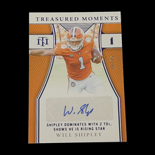 Load image into Gallery viewer, 2022 Panini National Treasures Will Shipley Autograph Clemson Serial # 49/75