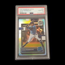 Load image into Gallery viewer, 2022 Panini Donruss Optic Julio Rodriguez Holo Rookie PSA 10