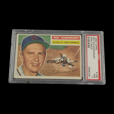 1956 Topps Red Schoedinienst PSA 7