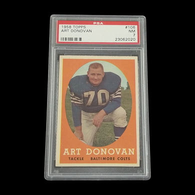 1958 Topps Art Donovan PSA 7