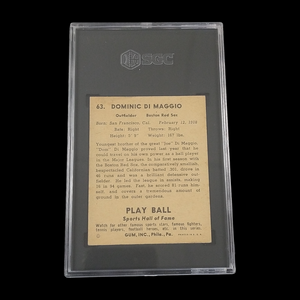 1941 Playball Dom DiMaggio SGC 4.5