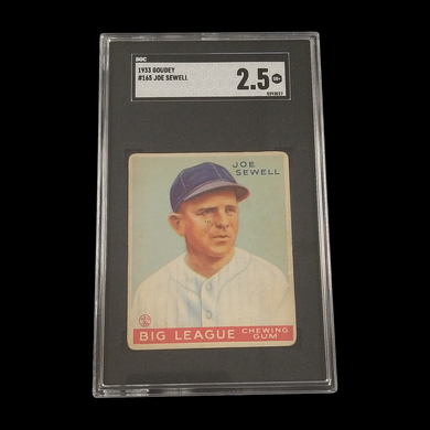 1933 Goudey Joe Sewell SGC 2.5