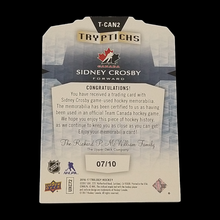 Load image into Gallery viewer, 2016-17 Upper Deck Trilogy Sidney Crosby Stick Patch Serial # 7/10