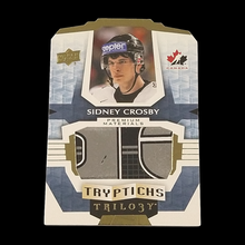 Load image into Gallery viewer, 2016-17 Upper Deck Trilogy Sidney Crosby Stick Patch Serial # 7/10