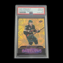 Load image into Gallery viewer, 2020-21 Upper Deck Kirill Kaprizov Dazzlers Orange Rookie PSA 10