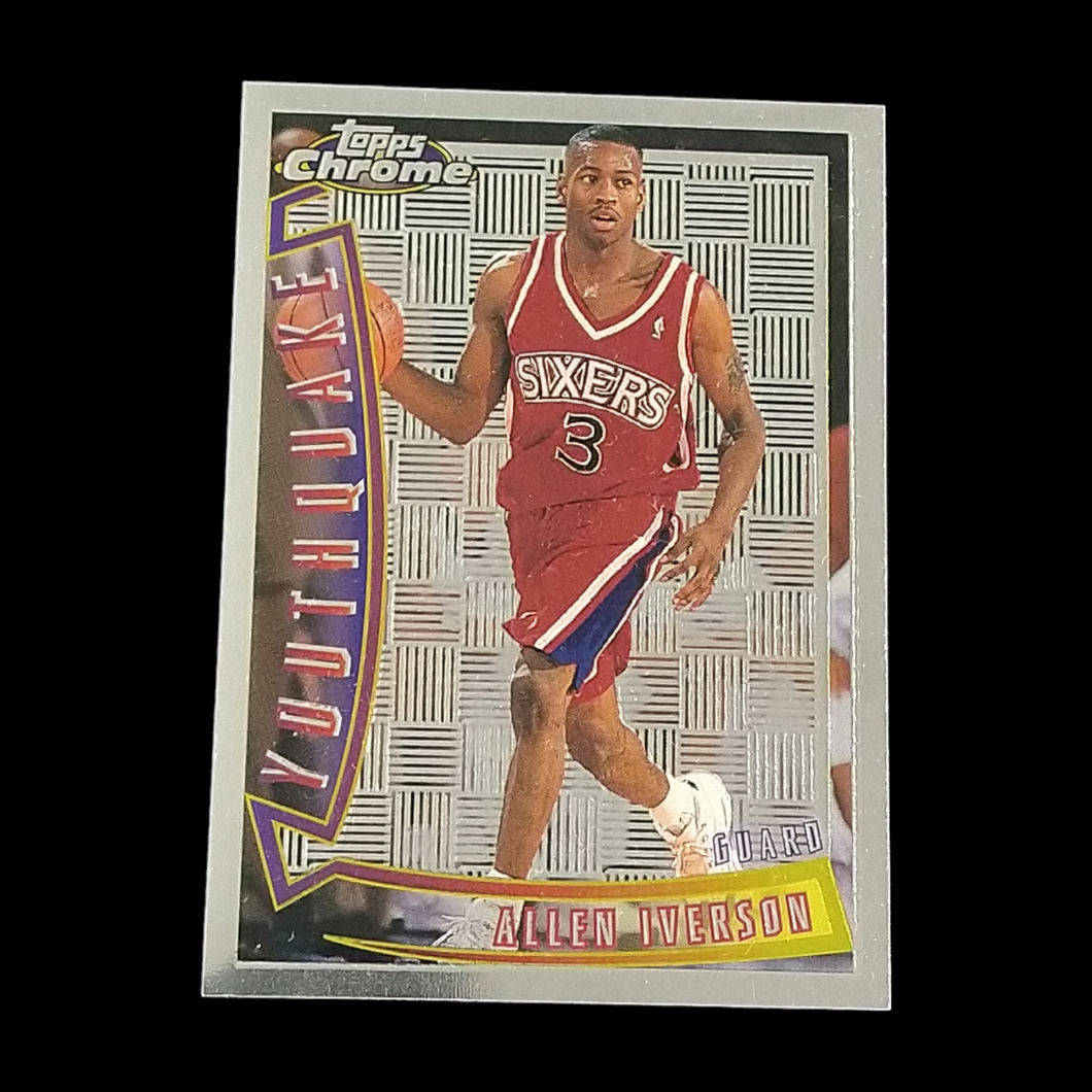 1996 Topps Chrome Allen Iverson Youthquake Rookie