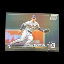 Load image into Gallery viewer, 2022 Topps Stadium Club Chrome Spencer Torkelson Rookie Refractor SP