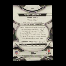 Load image into Gallery viewer, 2015 Topps Finest Amari Cooper Rookie Blue Refractor Serial # /250