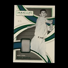 Load image into Gallery viewer, 2022 Panini Immaculate Billy Martin Jersey Emerald Serial # /5