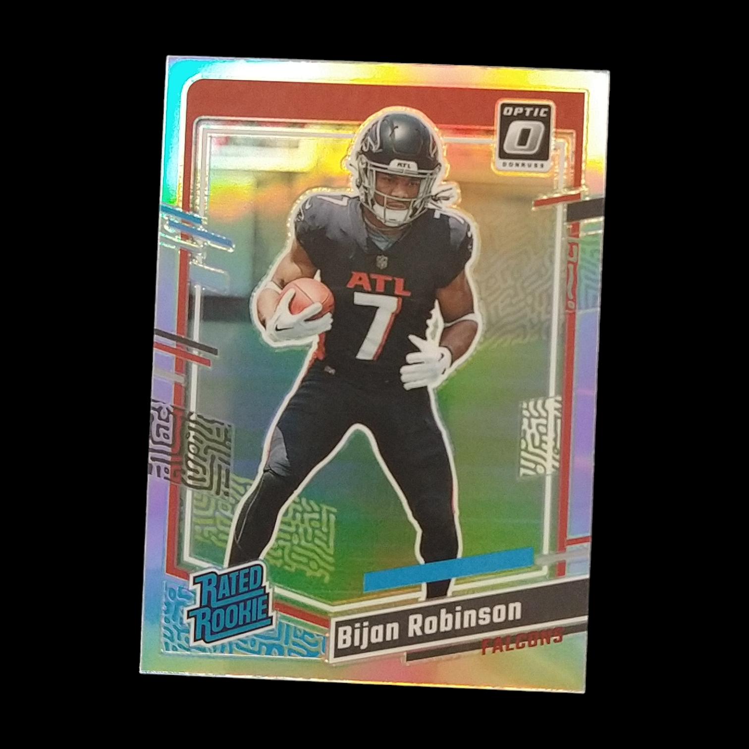 2023 Panini Bijan Robinson Donruss Optic Preview Silver Prizm Rookie – SCJ