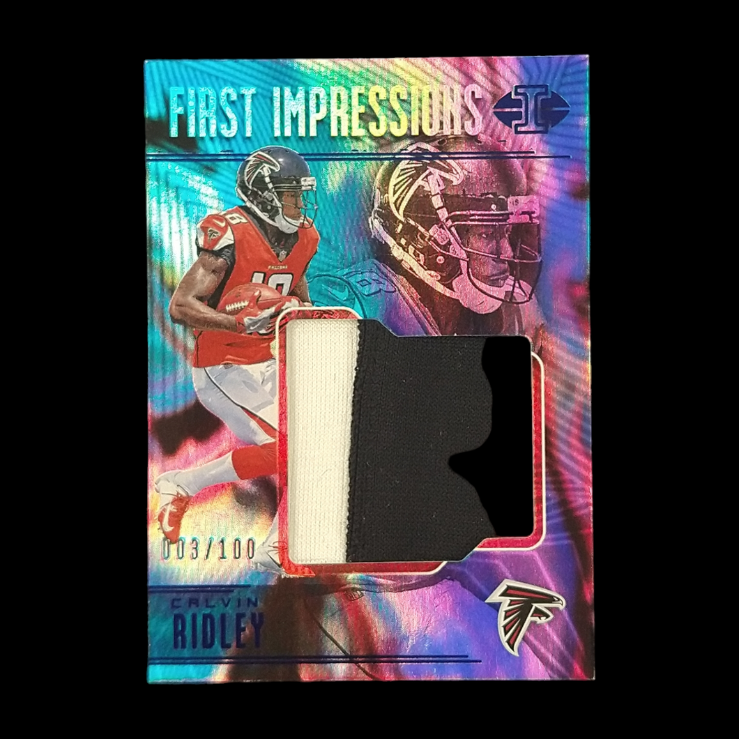 2018 Panini Illusions Calvin Ridley Rookie Patch Serial # /100