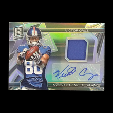 Load image into Gallery viewer, 2015 Panini Spectra Victor Cruz Patch Autograph Serial # /25