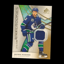 Load image into Gallery viewer, 2019-20 Upper Deck Quinn Hughes SP Game Used Rookie Jersey