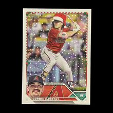 Load image into Gallery viewer, 2023 Topps Update Corbin Carroll Santa Hat Photo Variation Rookie # H113