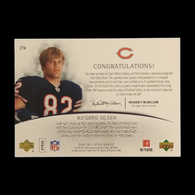 Load image into Gallery viewer, 2007 Upper Deck SP Authentic Greg Olsen Rookie Patch Autograph Serial # /725
