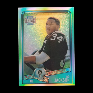 2001 Topps Archives Reserve Bo Jackson Rookie Refractor Reprint
