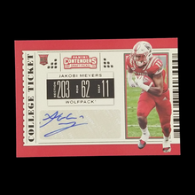Load image into Gallery viewer, 2019 Panini Contenders Draft Jakobi Meyers Rookie Autograph
