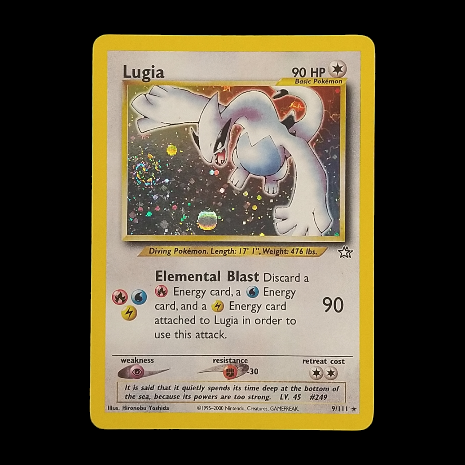 1995 lugia pokemon card Neo Genesis Holo # 9 Color:Light Blue language:en this attack does 70 XY Promos - Expansions