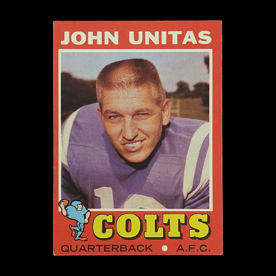 1971 Topps Johnny Unitas #1