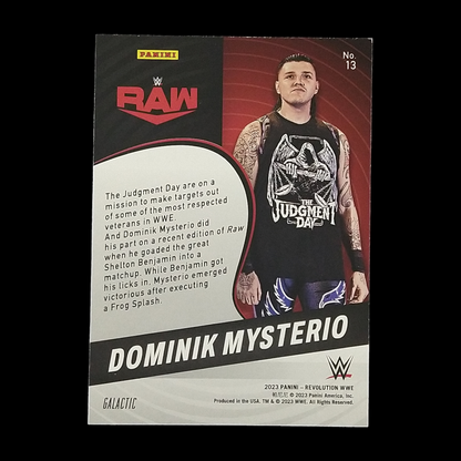 2023 Panini Revolution Dominik Mysterio Galactic Prizm SSP