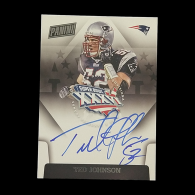 2018 Panini Ted Johnson Super Bowl Signatures Autograph