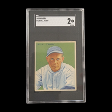 Load image into Gallery viewer, 1933 Goudey Bill Terry #125 SGC 2