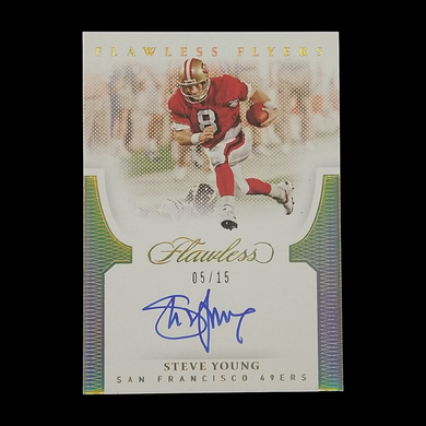 2021 Panini Flawless Steve Young Autograph Serial # /15