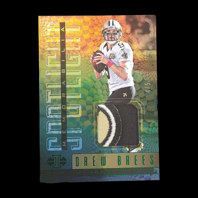 2017 Panini Illusions Drew Brees Game Won Jersey Patch Serial # /5