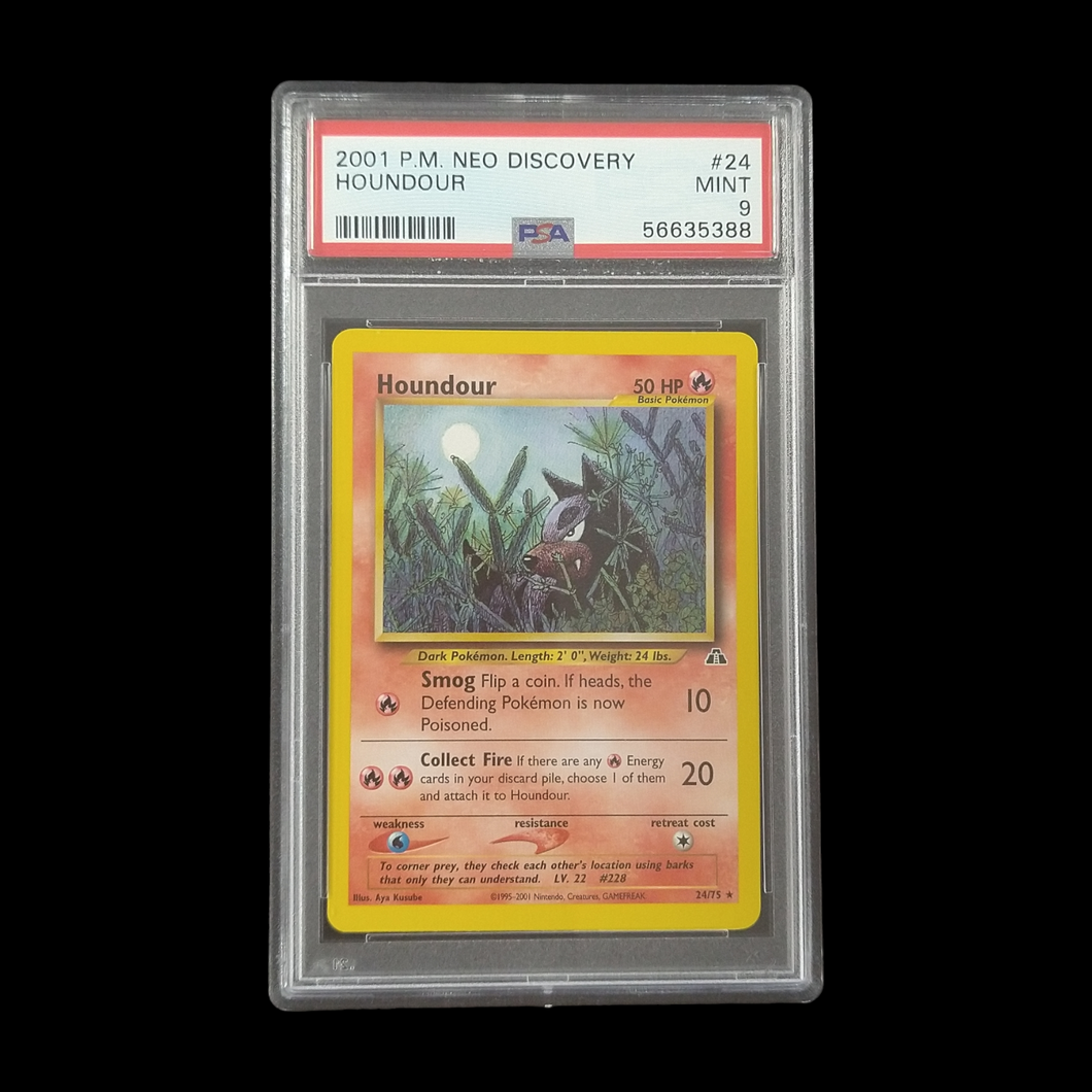 2001 Pokemon Neo Discovery Houndour PSA 9