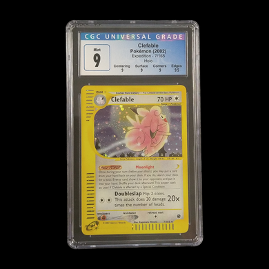 2002 Pokemon Clefable Expedition Holo CGC 9