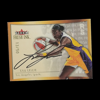 2000 Fleer Lisa Leslie Fresh Ink Autograph Serial # /50