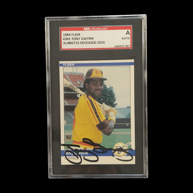 1984 Fleer Tony Gwynn #301 SGC Authentic Autograph