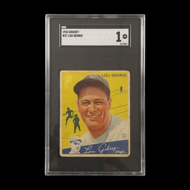 1934 Goudey Lou Gehrig #37 SGC 1